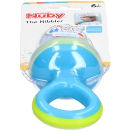 Nûby Nuby ID5397AQUA Fruchtsauger Nibbler mit Schutzkappe, Blau