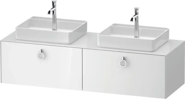 Duravit White Tulip Konsolenwaschtischunterbau wandhängend Weiß Hochglanz 1600x550x408 mm - WT4891B8 WT4891B85850010