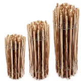 Aquagart 15m Staketenzaun 120cm hoch Lattenabstand 4-6cm Gartenzaun aus Haselnuss Holzzaun