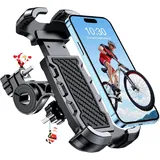 Mohard Handyhalterung Fahrrad, [Niemals Herunterfallen] 360° Drehbar Bike Handlebar Bags Handyhalterung Motorrad, Handyhalter Fahrrad für Rennrad MTB, Kompatibel mit 4,7-6,8 Zoll Smartphone