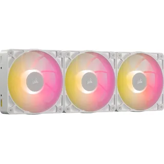 Corsair iCUE LINK RX120 MAX RGB 120 mm, 3 x), PC Lüfter, Weiss