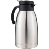 Hi Haushalt International Isolierkanne Thermoskanne 2 L mit Quick Tip Verschluss aus Edelstahl