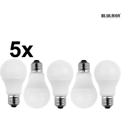 HWH LED SMD Lampe A60, 5er Set, E27, 5,5W, 2700K, 470lm BLU-49231