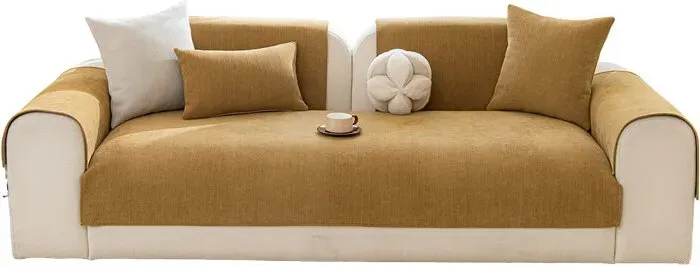 【3 € Rabatt ab 10 €】Ochama Einzel-Sofahusse für Armlehne, Sofaschutz, rutschfeste Couchabdeckung, 70×90 cm - Khaki