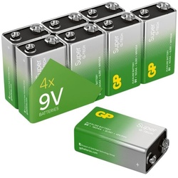 GP Batteries 8er-Pack 9 V Batterie-Block »Super Alkaline«, 2.55x4.85 cm