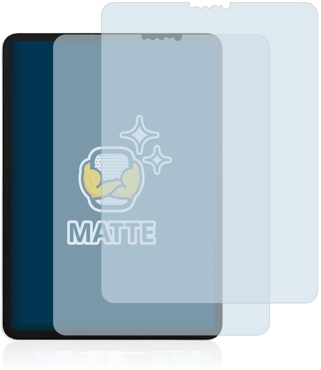 BROTECT Entspiegelungs-Schutzfolie für Apple iPad Pro 11" WiFi 2020 (2. Gen.) (2 Stück) Matte Displayschutz-Folie, Anti-Fingerprint