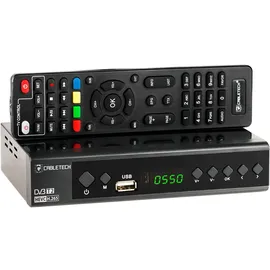 Cabletech DVB-T/C HEVC H.265 10bit Auflösung 1920x1080 Pixel Programmierung Aufnahme automatische Suche Ram Kanäle 512 MB DDR2