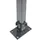 Floraworld Zaunpfosten 189 x 183 cm Grau/Stahl