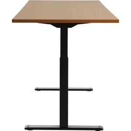 TOPSTAR Schreibtisch E-Table Buche / Schwarz