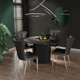 Vicco Calero 120-200 x 76 x 60 cm Schwarz