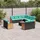 vidaXL 12-teiliges Gartensofa-Set Loungesofa schwarz
