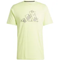 Adidas Train Essentials Seasonal Training Graphic T-Shirt Pulse Lime / Silver Pebble 2XL