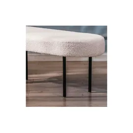 Möbel Kraft Sitzbank Weiß 100 x 38 x 35 cm