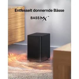 ultimea 5.1 Surround Soundbar, 3D Sound System, Soundbar für TV Geräte, mit Subwoofer und Rear-Lautsprechern, Surround, Bass Einstellbare Heimkino - Schwarz