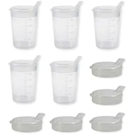Body Products Schnabelbecher 250 ml Set 5 Unterteile + 10 Deckel