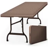 tillvex Campingtisch Klapptisch Braun