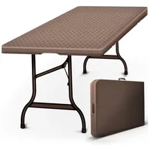 tillvex Campingtisch Klapptisch Braun