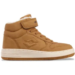 Sneaker LOTTO, Kinder, Gr. 30, beige (wheat, sanftes weiß), Synthetik, Schuhe, - mit kuschelig-wärmendem Futter
