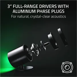 Razer Nommo V2 Full-Range-2.1 Gaming-Lautsprecher mit Subwoofer für PC schwarz