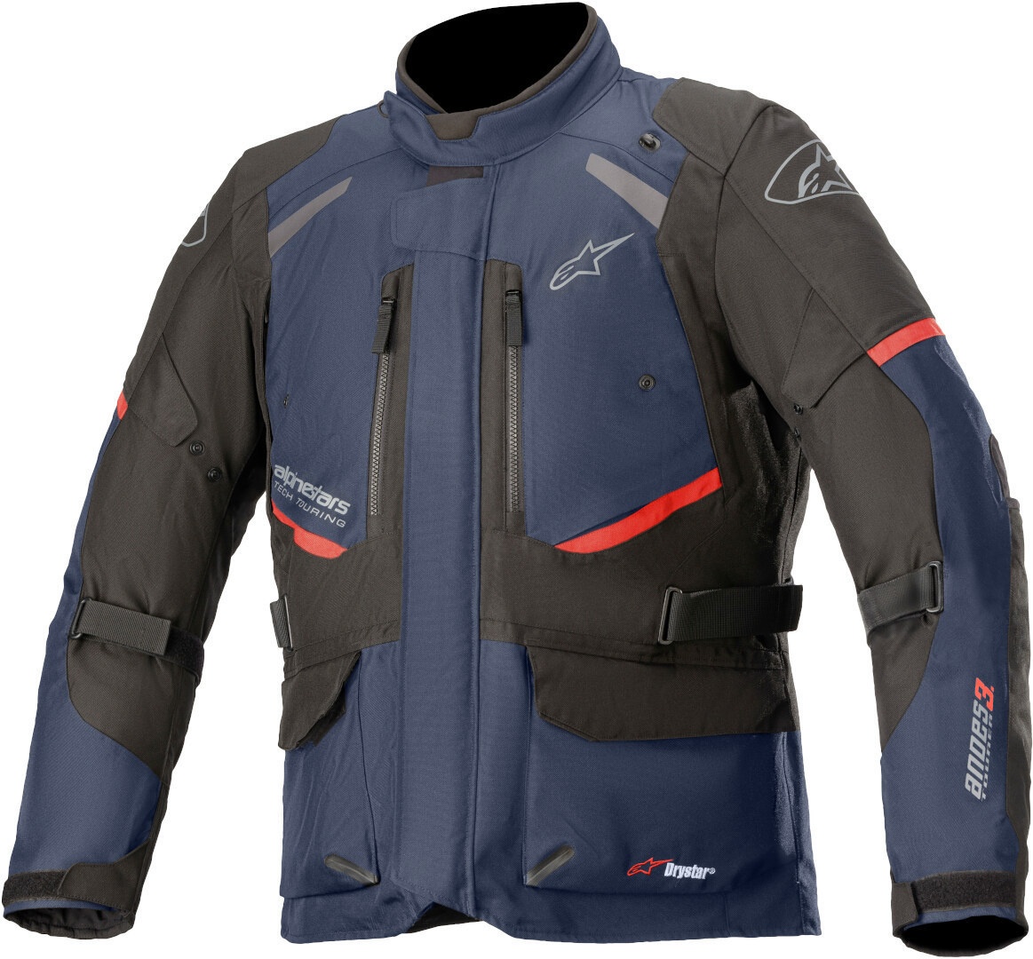 Alpinestars Andes V3 Drystar Motorfiets textiel jas, zwart-blauw, L