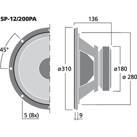 Monacor SP-12/200PA