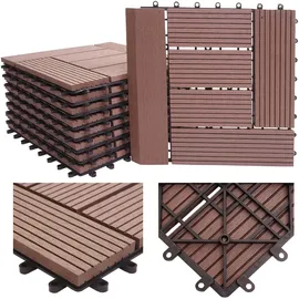 MCW WPC Bodenfliese Sarthe braun 30 x 30 cm 11 St.