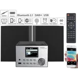 Auviso auvisio Micro-Stereoanlage mit Webradio, DAB+, FM, CD, Bluetooth, USB, 60 Watt