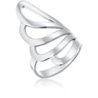 Nenalina Ring Basic Welle Geo Modern 925 Sterling