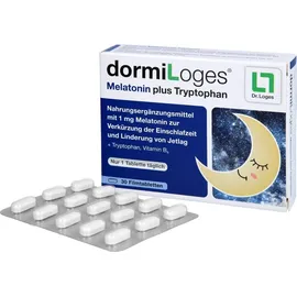Dr. Loges dormiLoges Melatonin plus Tryptophan Filmtabletten 30 St.