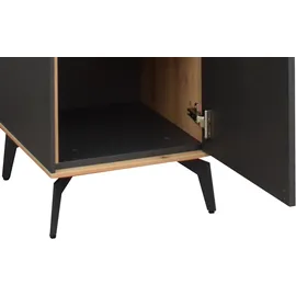 Mäusbacher Faro Sideboard 159 x 103 x 42 cm Anthrazit matt lack / Asteiche