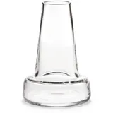 Holmegaard Flora Vase langer Hals, H 24 cm transparent