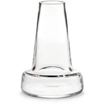 Holmegaard Flora Vase langer Hals, H 24 cm transparent
