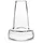 Holmegaard Flora Vase langer Hals, H 24 cm transparent