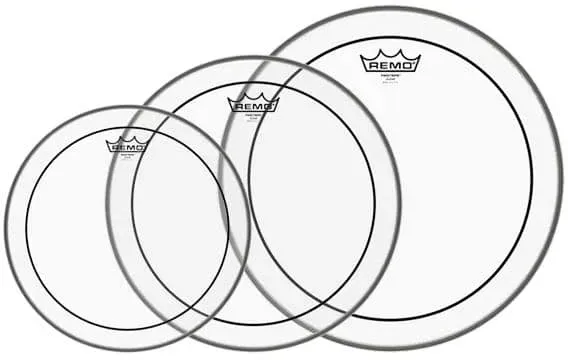 Remo 10" 12" 14" Pinstripe Clear Fell Set