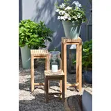 jan kurtz Samoa Gartentisch 25 x 25 x 40 cm Beige/Braun