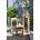 Gartentisch 25 x 25 x 40 cm Beige/Braun