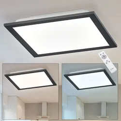 LED Aufbau Panel Decken Strahler Leuchte Fernbedienung Wohn Zimmer Tages-licht Lampe dimmbar
