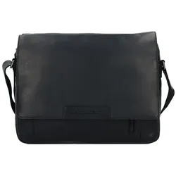 The Chesterfield Brand Gili Aktentaschen Messenger Leder 34 cm Laptopfach  schwarz