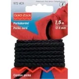 Prym 972401 Anorak- und Parkakordel 4 mm schwarz