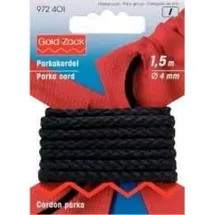 Prym 972401 Anorak- und Parkakordel 4 mm schwarz