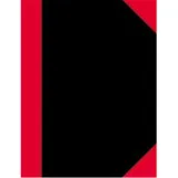 Bantex Notizbuch Chinakladde DIN A4 kariert 96 Blatt schwarz/rot