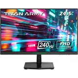 TITAN ARMY 240Hz Gaming Monitor 24.5 Zoll, 1080P Full HD 1ms GTG FreeSync Rahmenloser Monitor, 95% DCI-P3, 75 * 75 VESA, Low Blue Light, DP & HDMI x2, P2510H