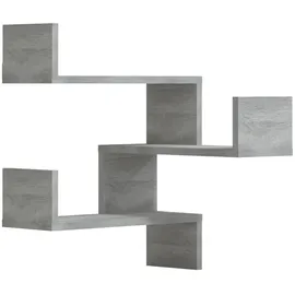 vidaXL Wandregal 40 x 40 x 50 cm Grau Sonoma