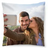 Ferocity EXTRA Großes Personalisiertes FOTOGESCHENK mit eigenem Foto (60 x 60 cm) Maxi Foto-Kissen mit Foto & Text Bedrucken Zum Jahrestag, Geburtstag, Valentinstag (mit Füllung) XXL [091]