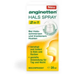 anginetten HALS SPRAY Erwachsene 2 in 1 20 ml Spray