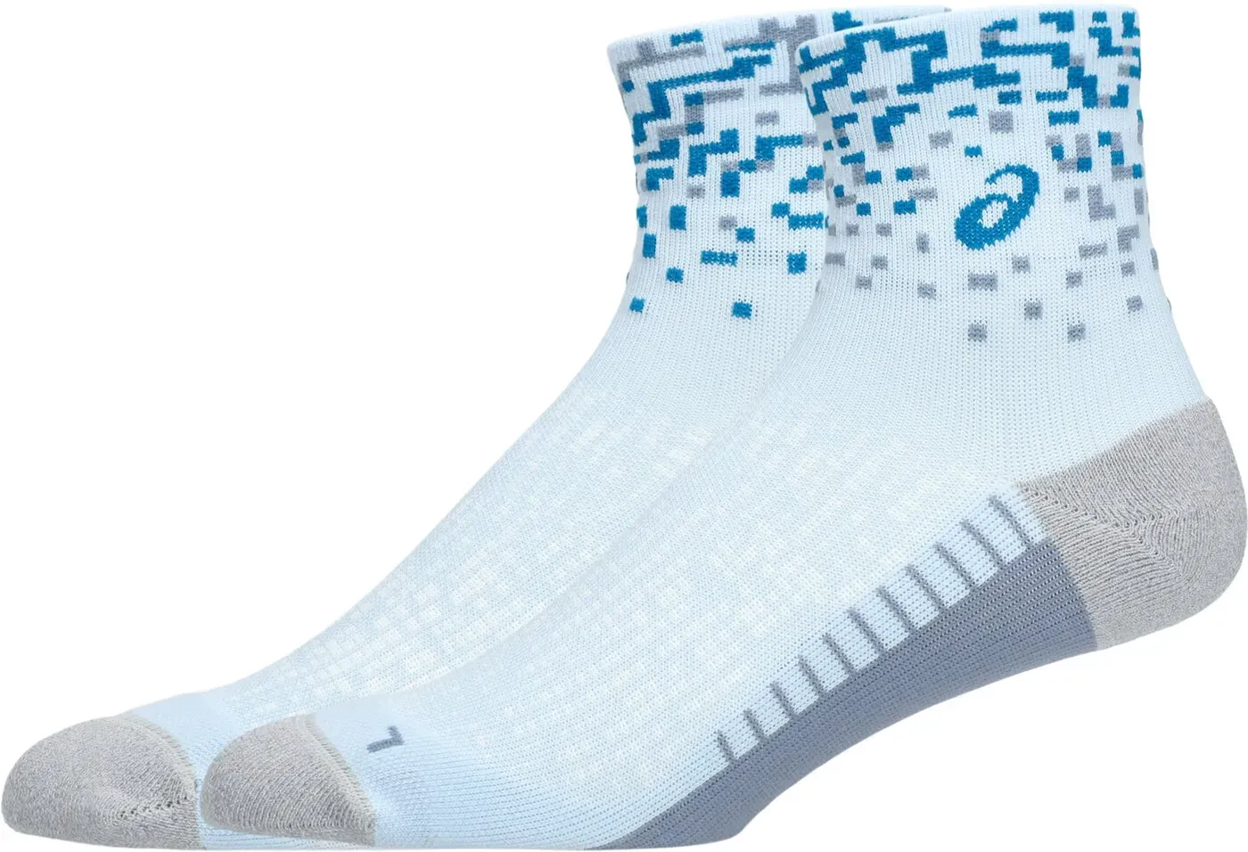 ASICS PERFORMANCE RUN SOCK QUARTER ARCTIC BLUE/AEGEAN BLUE/GREY BLUE L