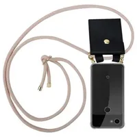 Cadorabo Hülle für Google PIXEL 3A Schutzhülle in Rosa Handy Kette Silikon Kordel abnehmbares Etui