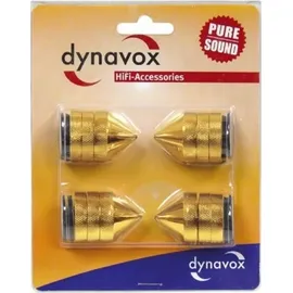 Dynavox Sub-Watt-Absorber 4er Set messing