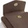 lazarotti Geldbörse Damen Bologna Leather Zip Around Wallet taupe