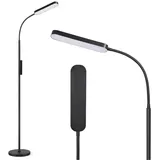 ANTEN LED Stehlampe Dimmbar Stehleuchte mit Fernbedienung Touch Leselampe Wohnzimmer Lamp, 12W 450lm Standlampe schwarz